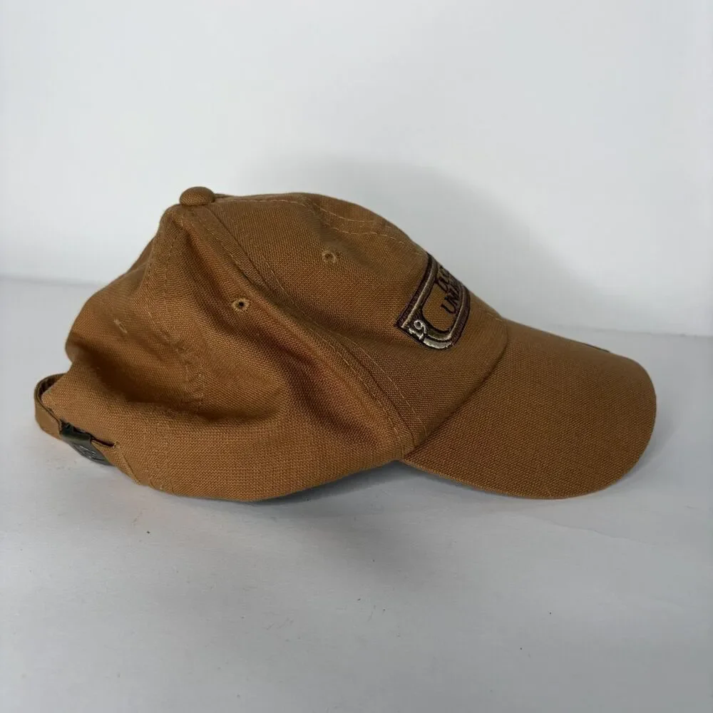 Ducks Unlimited Baseball Cap Hat Brown Tan Embroidered Men Adjustable